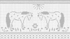 CrochetDesign-Vorlagen für filetgehäkeltem Vorhang mit Strukturen