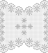 Vorlage für filetgehäkelter Tischdecke+Advent