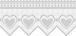 Fillet crochet+patterns width hearts