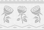 crochet curtain pattern + roses motive