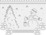 Crocheting patterns of Advent+Christmas+fillet crocheted pane curtain