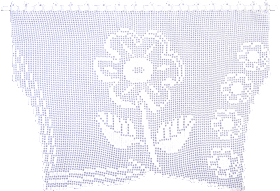 Fillet+crocheted+curtain+pattern+flower+motive