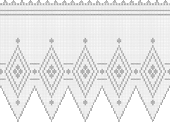 Fillet crochet pattern for curtains